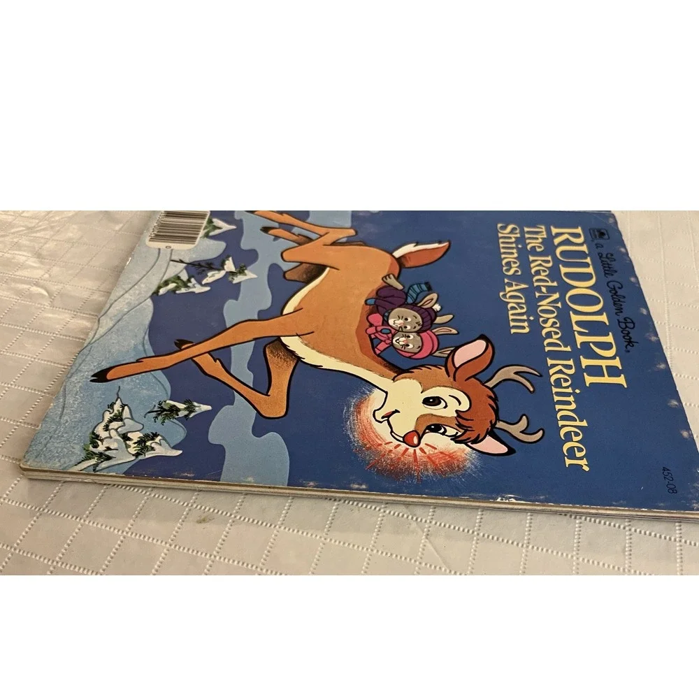 Vintage Little Golden Books Xmas Stories Rudolph‎ Jingle Bells Santas Toy Shop